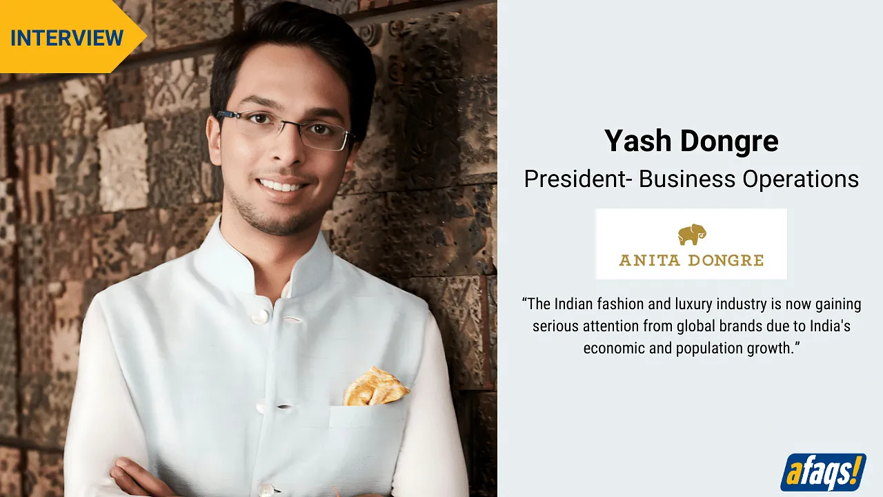 India's fashion industry was glamourous, but lacked investments; seen as serious business now: House of Anita Dongre's Yash Dongre