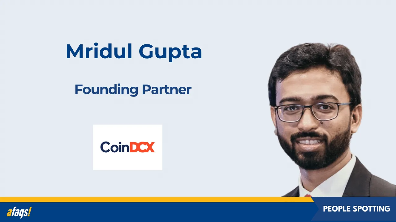 CoinDCX elevates Mridul Gupta to founding partner
