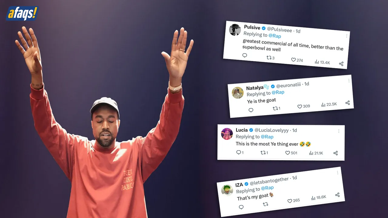 Kanye’s unorthodox Super Bowl ad gets the job done, and how!