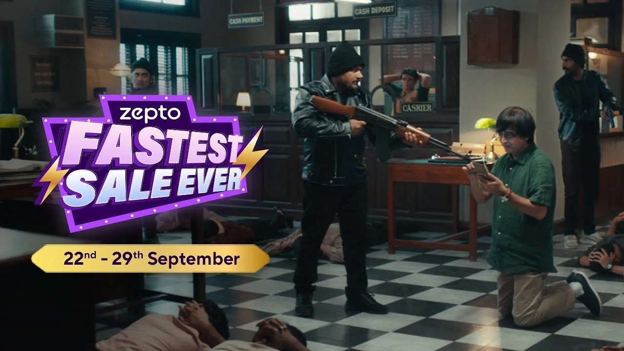 Zepto crashes the festive sale party with cheeky bank heist ad