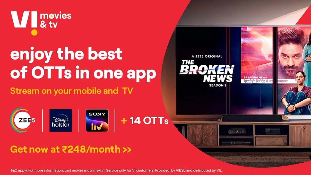 Vi Movies & TV strengthens entertainment offerings with Zee5; unveils new plans with access to 17 OTT apps
