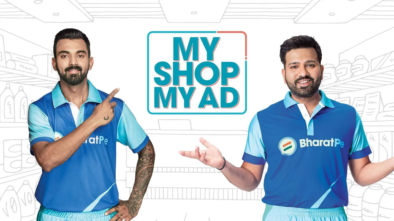 BharatPe lets offline merchants create customised ads with Rohit Sharma and KL Rahul