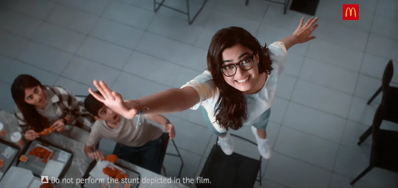 Rashmika Mandanna believes she can fly in new McDonald's ad