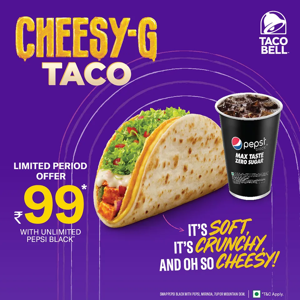 Taco Bell India launches a campaign for Cheesy G Taco
