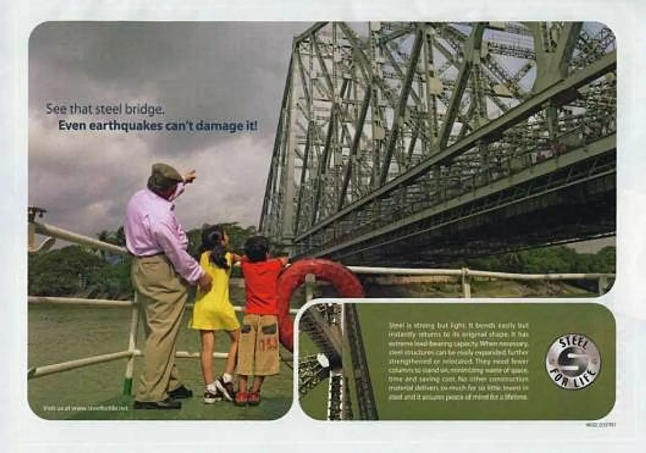 See that steel bridge.Even earthquake can't damage it!