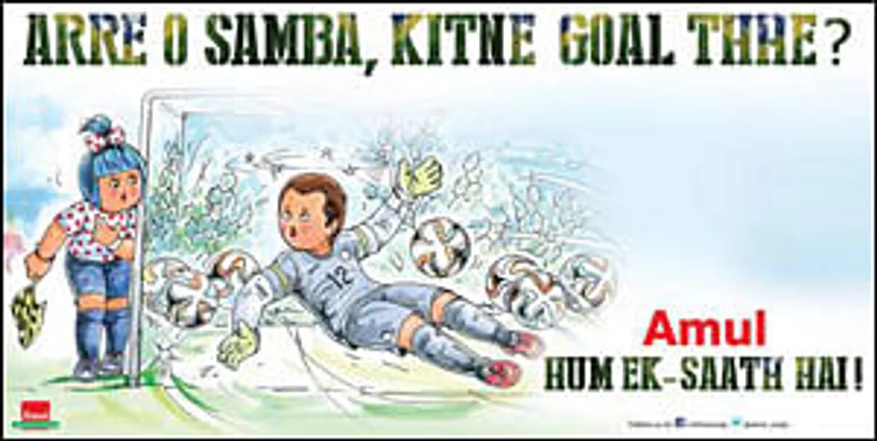 afaqs! Creative Showcase: Amul Scores A Goal