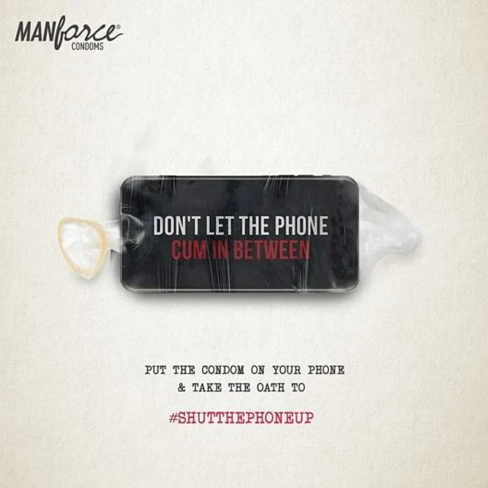Don't let the phone cum in between