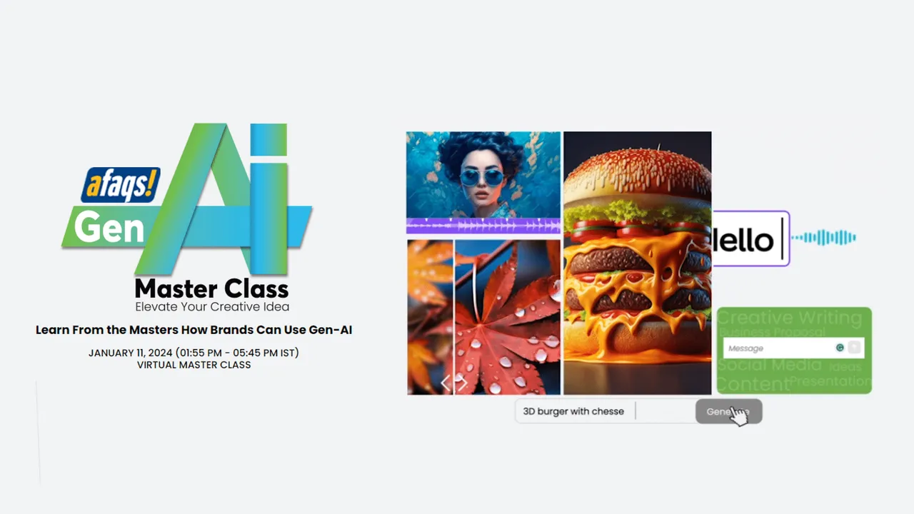 Save the date for the afaqs! GenAI Masterclass: Your ticket to future-proof marketing