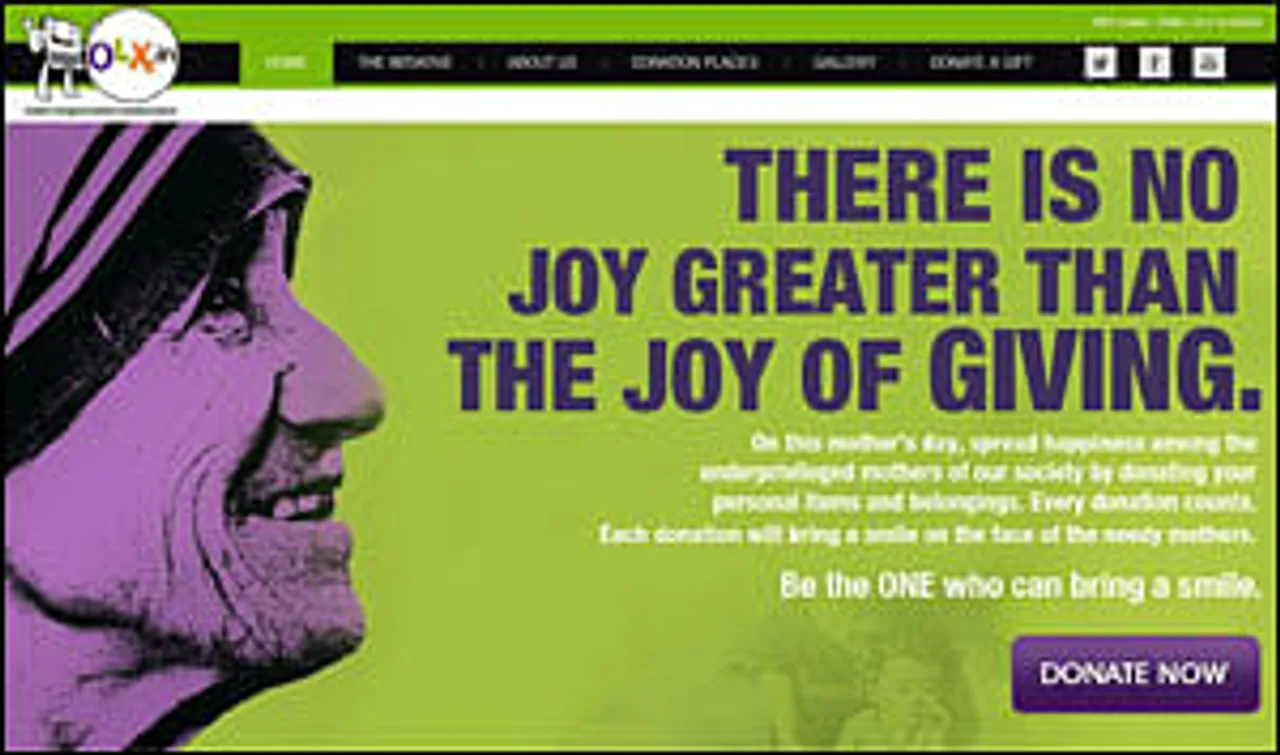 OLX.in asks people to donate for the needy mothers