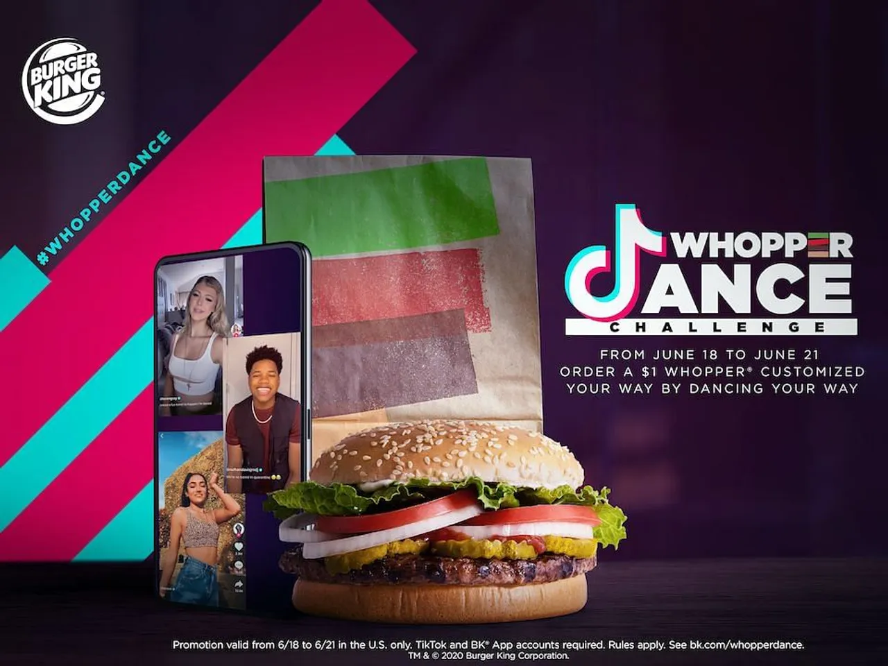 Burger King wants you to dance on TikTok and earn a $1 Whopper