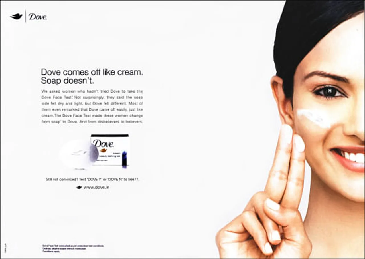 Comes off like cream