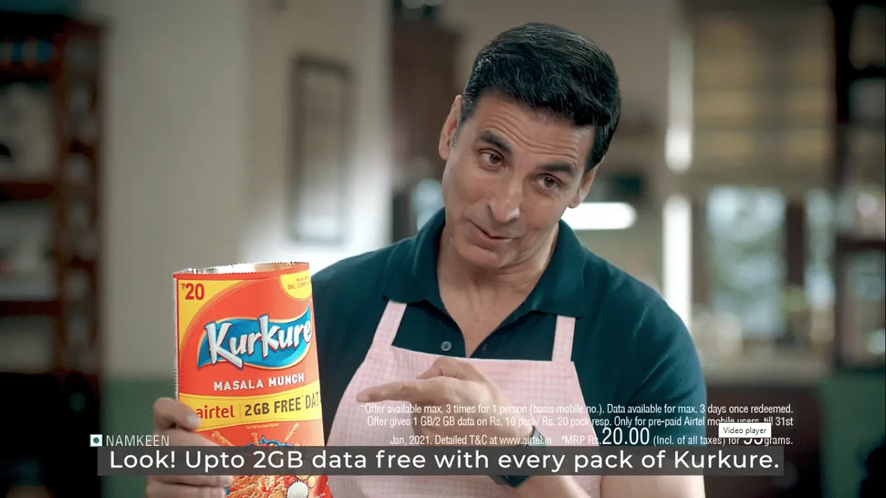 PepsiCo to offer up to 2 GB of Airtel Data with packs of Lay's, Kurkure, Uncle Chipps and Doritos...