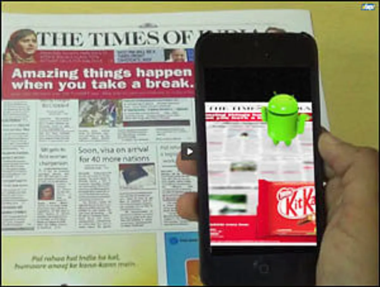 Android Kitkat innovates with TOI