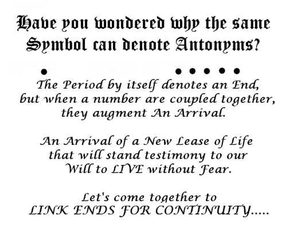 26/11 Link Ends for Continuity