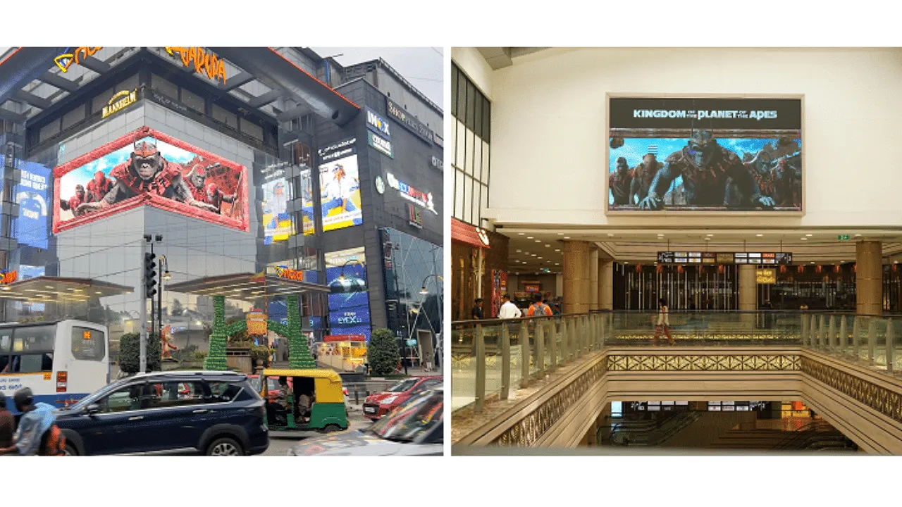 Disney+ Hotstar unveils 3D anamorphic billboards for 'Kingdom of the Planet of the Apes' 
