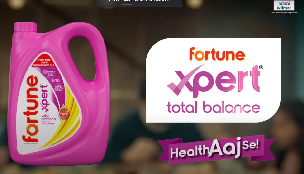 Adani Wilmar's 'Health Aaj Se' campaign shines a light on Fortune Xpert Total Balance Oil for enhanced wellbeing