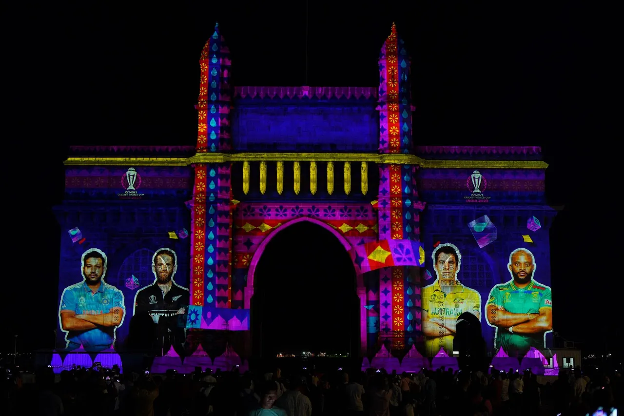 Gateway of India showcases ICC Men’s Cricket World Cup 2023 with 3D projection, featuring moments and emotions