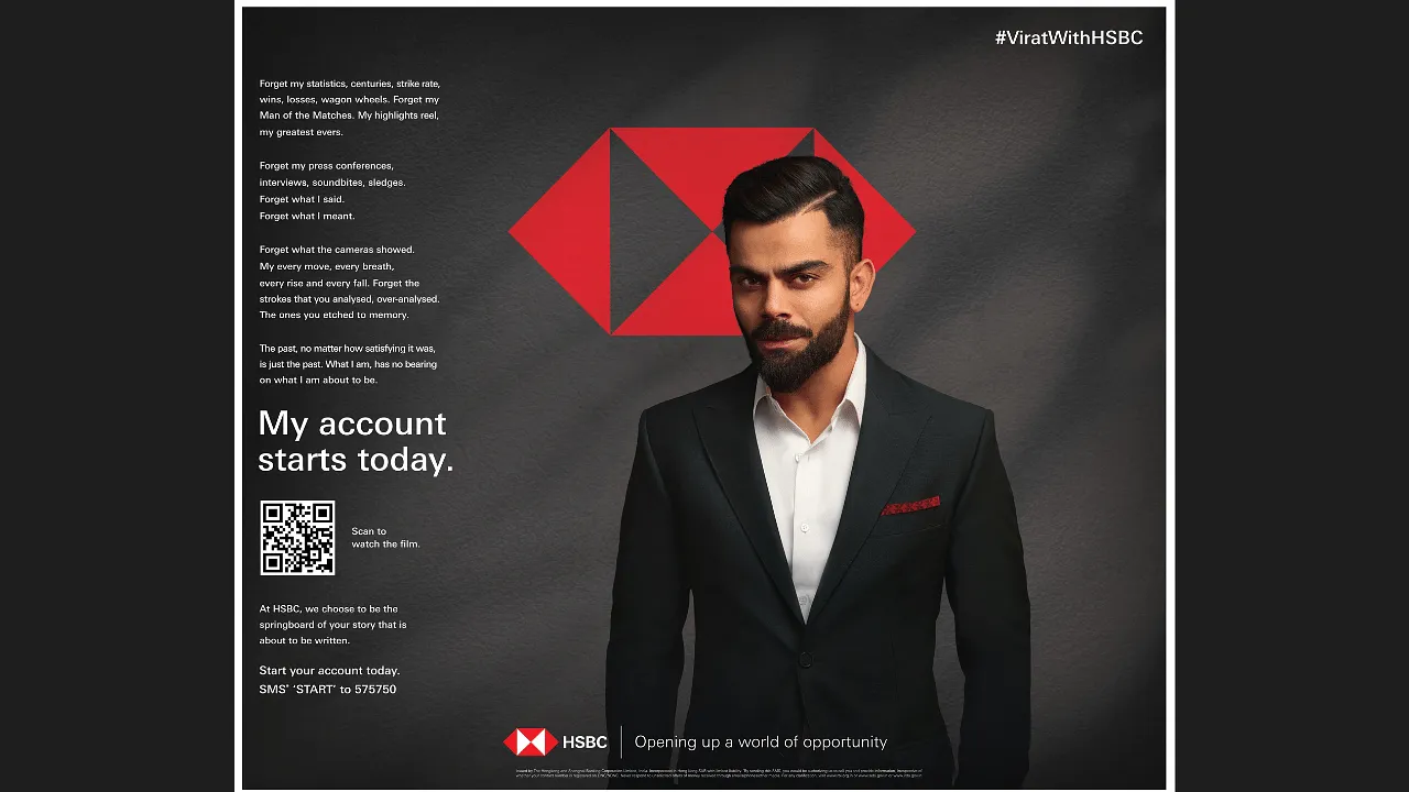 HSBC India's new campaign 'My Account Starts Today' starts with a "clean record"