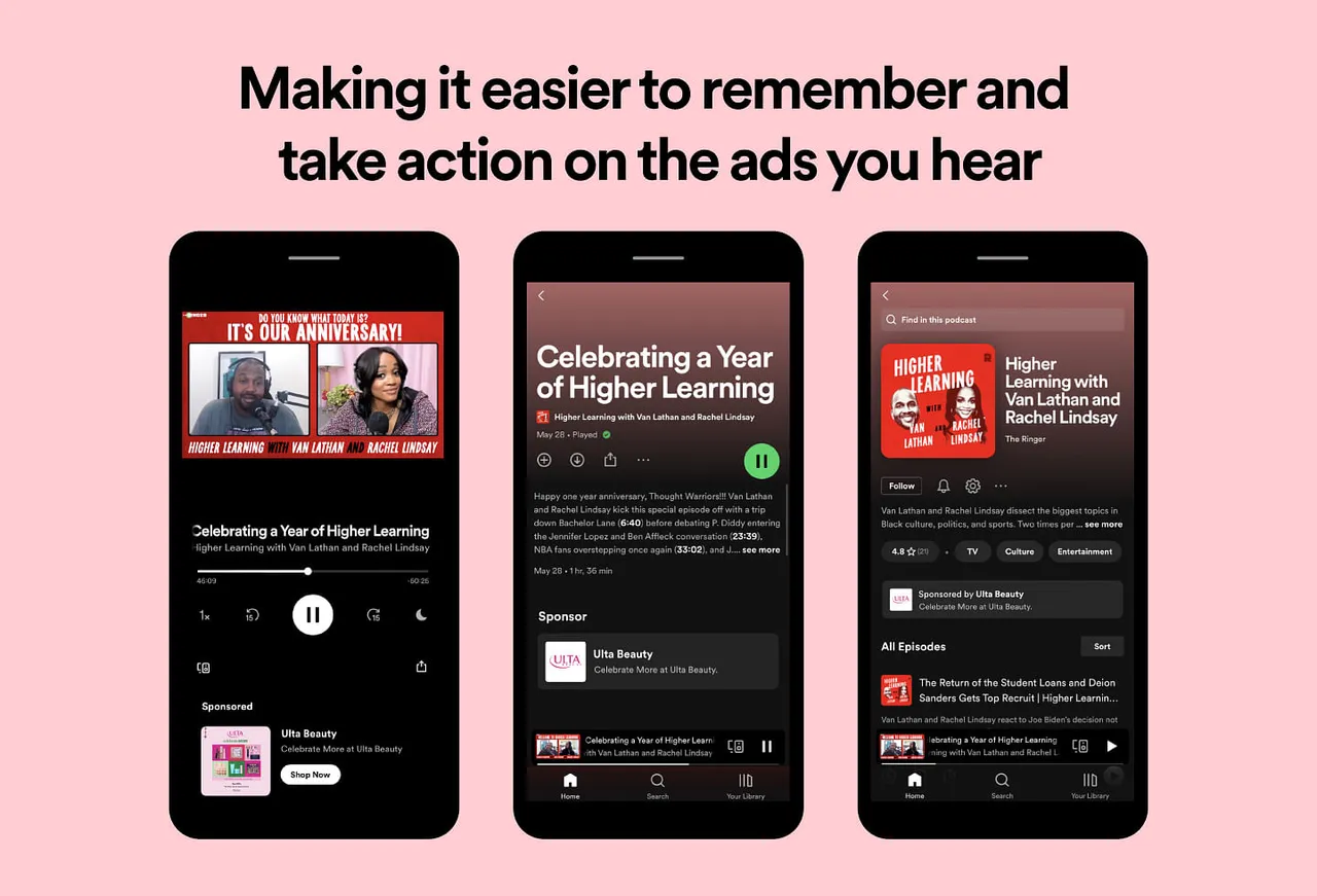Spotify introduces ‘call to action’ ads for podcasts
