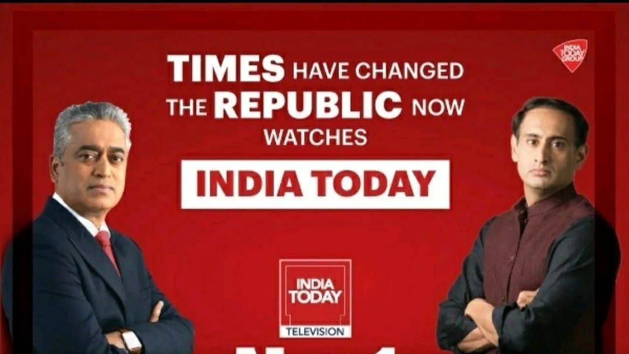 India Today takes a dig at rivals Times Now and Republic TV