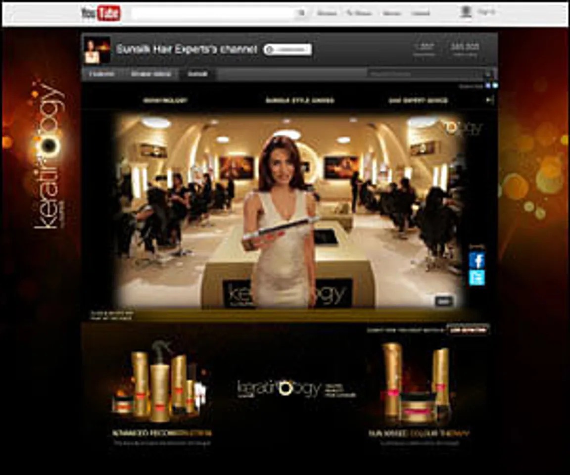 Sunsilk gives salon experience, online