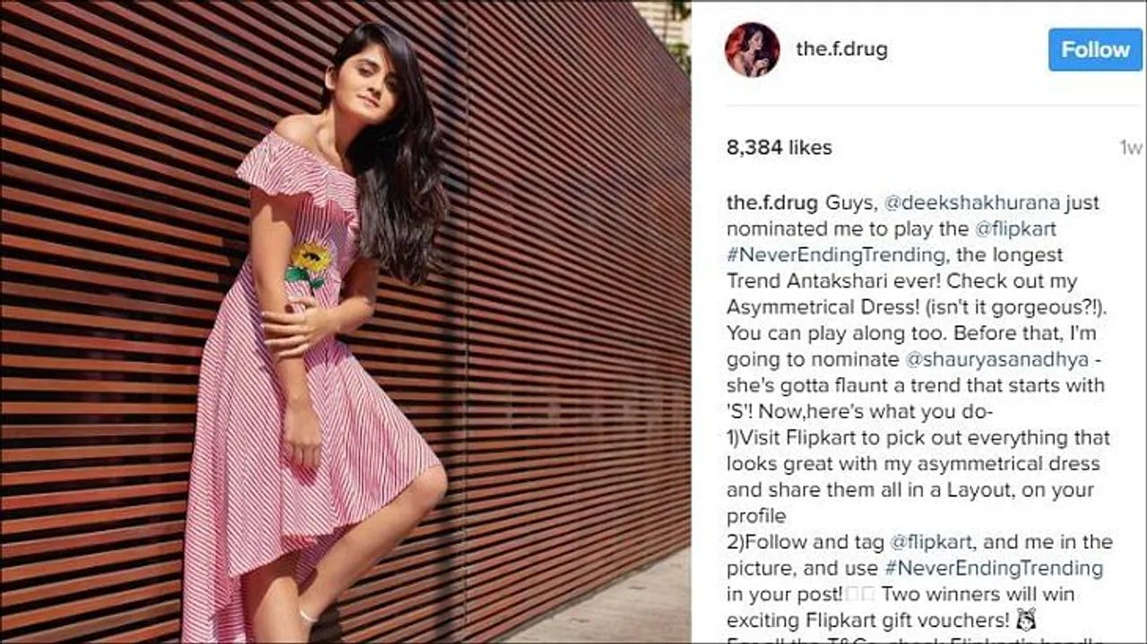 Flipkart launches Trend Chain Campaign on Instagram