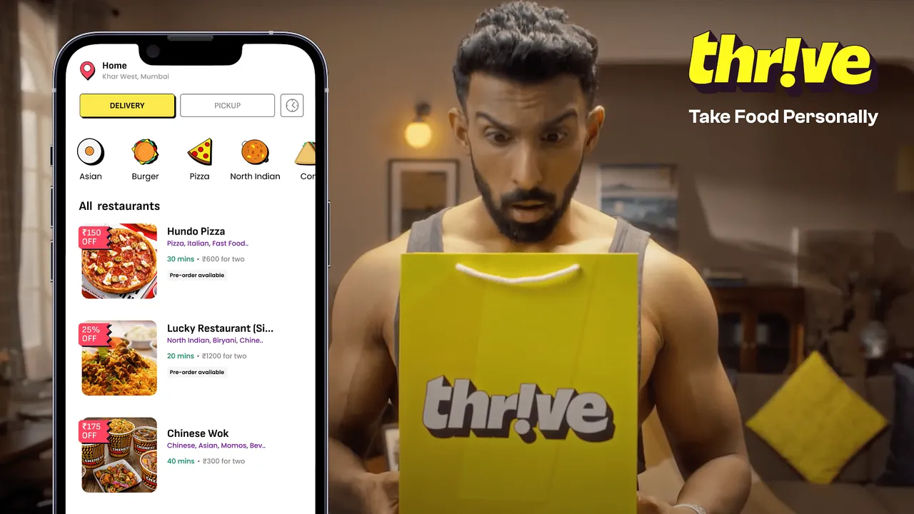 Thrive launches 'Take Food Personally' campaign to revolutionise food discovery and delivery