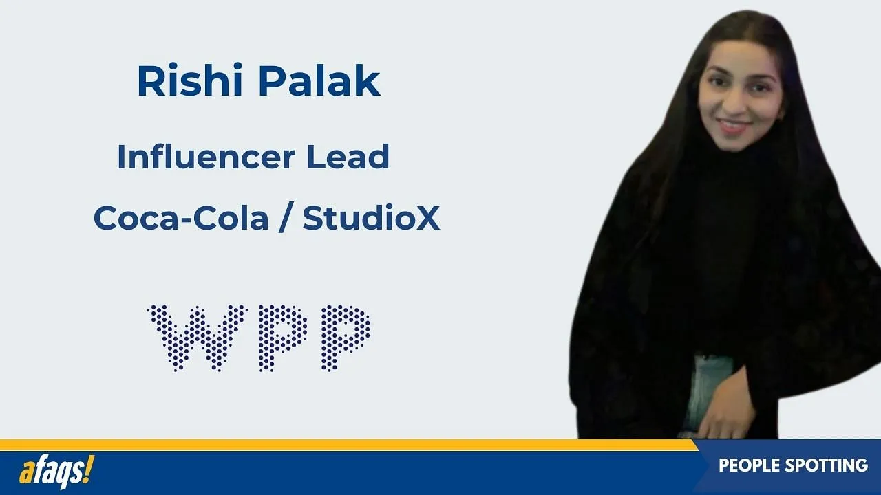 Rishi Palak joins WPP as the influencer lead of StudioX 