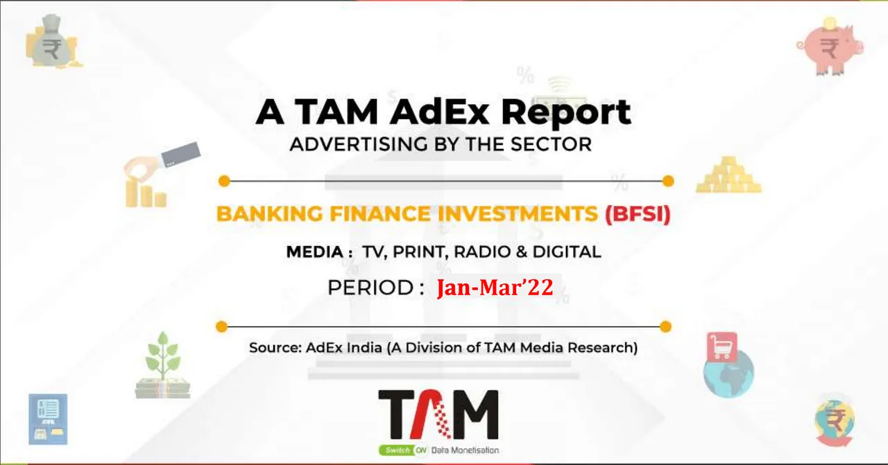 BFSI sector sees 7% volume growth in TV AdEx: TAM report 
