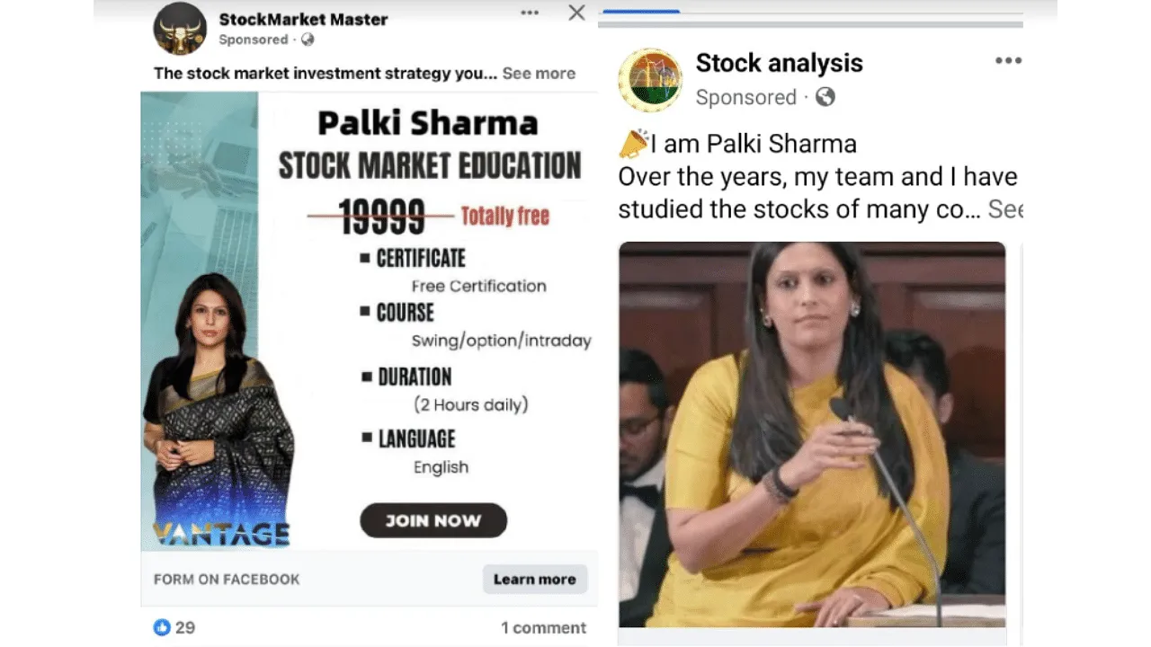 Network18's Firstpost issues an alert about fraudulent ads involving Palki Sharma by cybercriminals