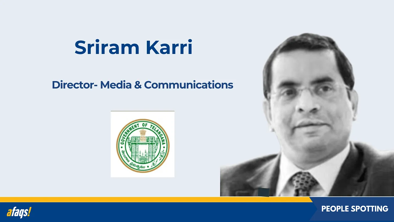 State Government of Telangana appoints Sriram Karri as director- media and communications