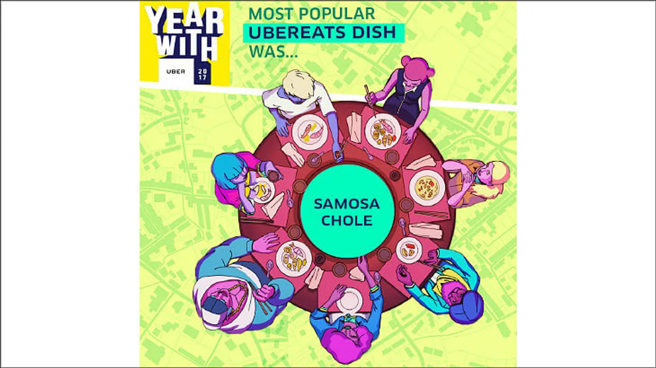 afaqs! Creative Showcase: The most popular UberEats dish was Samosa Chole