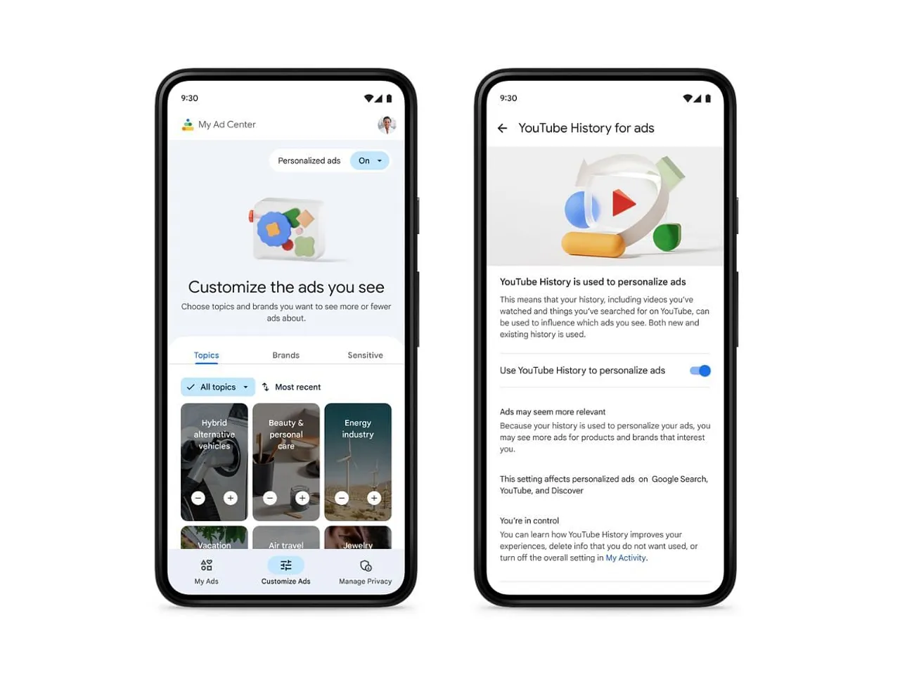 Google rolls out My Ad Center globally; gives users greater control over ads they watch