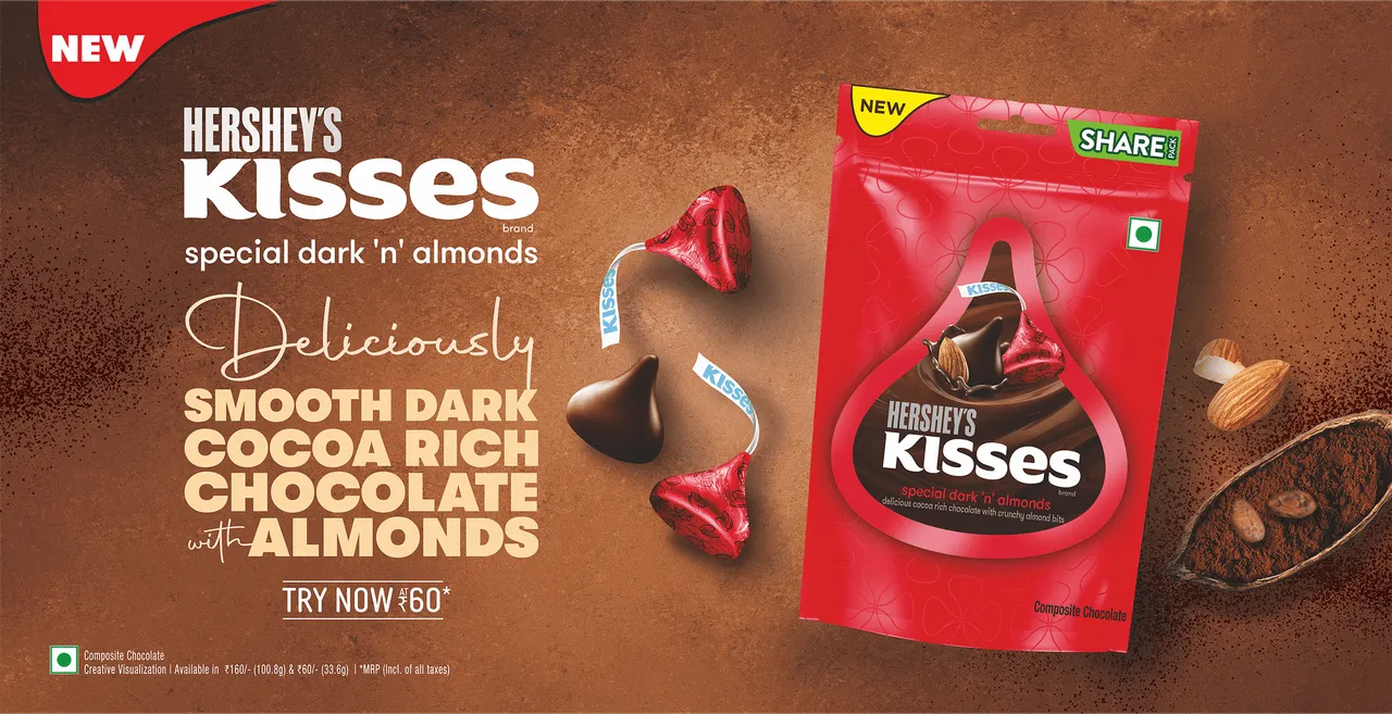 Hershey’s Kisses enters  the Dark Chocolate Segment with Hershey’s Kisses Special Dark ‘n’ Almonds