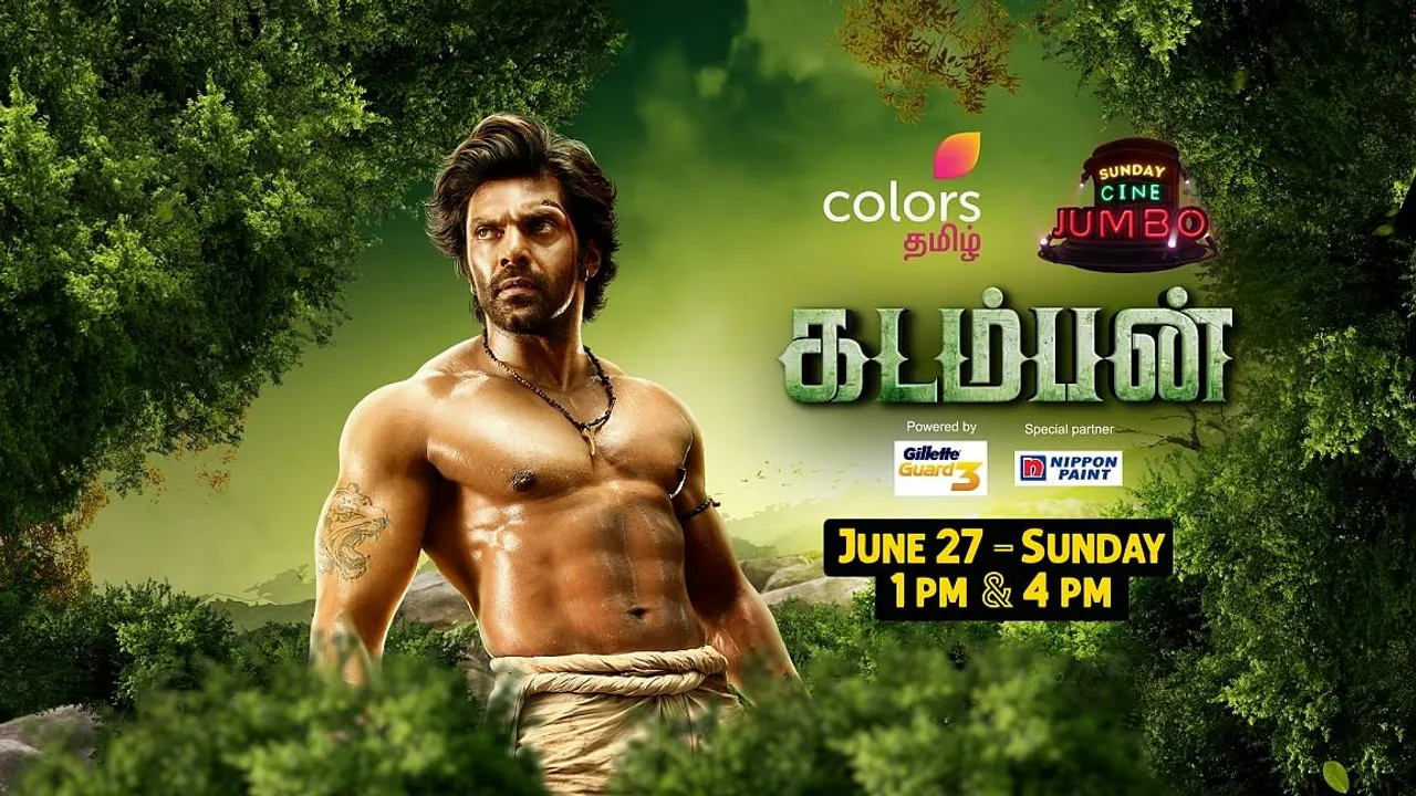 Colors Tamil brings to screen the World Television Premiere of Arya’s most anticipated film Kadamban