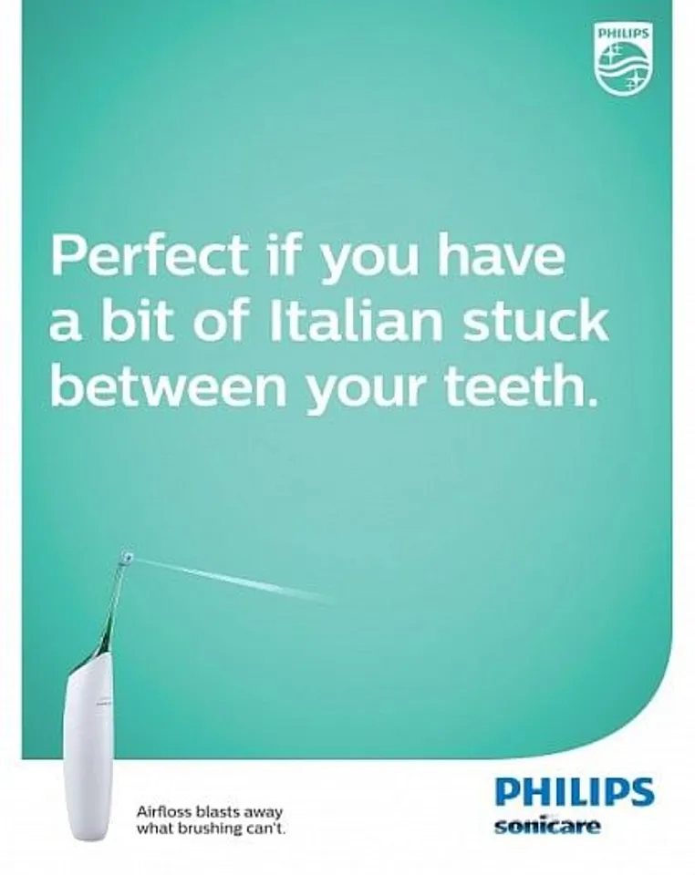 Air floss blasts away