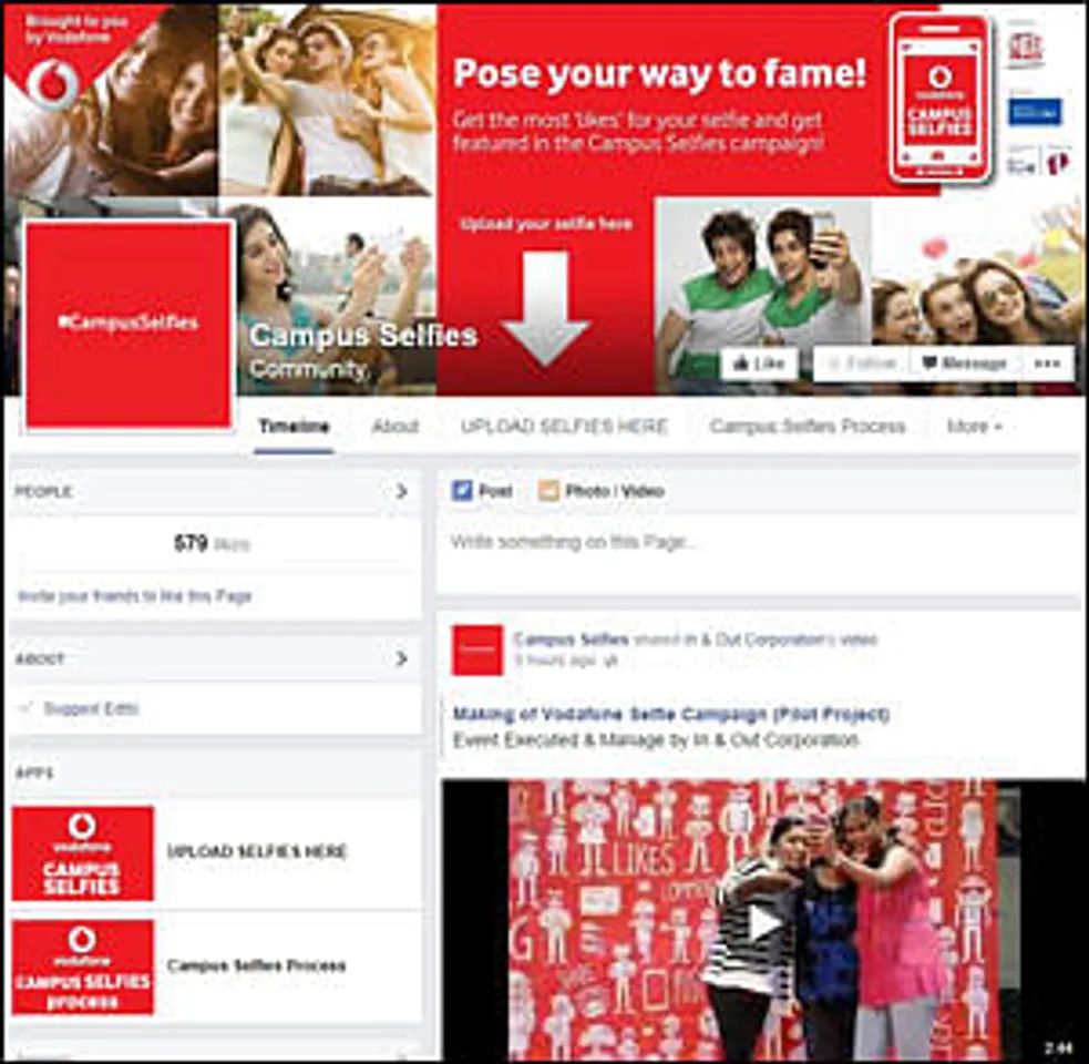 Vodafone Goes for Selfies in Campus