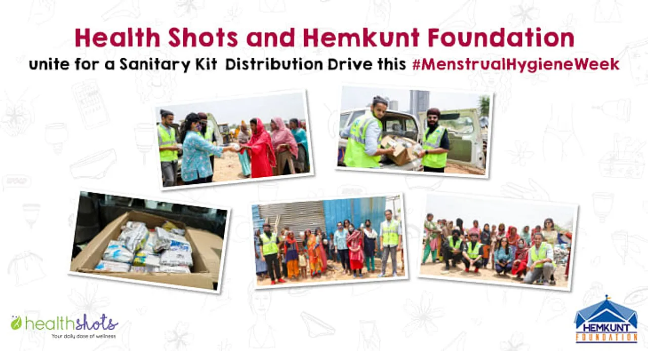 HT Health Shots & Hemkunt Foundation unite for a Sanitary Kit Distribution Drive on World Menstrual Hygiene Day