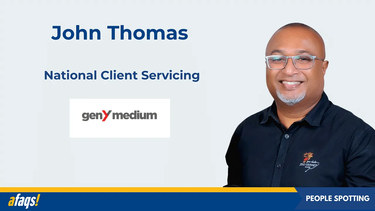 GenY Medium ropes in ex JWT VP, John Thomas as national client servicing lead