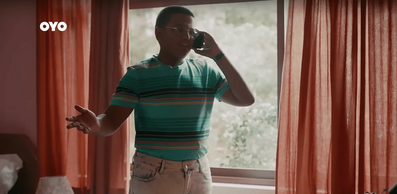 OYO's ad spot picks up on students' need for 'social distancing'...
