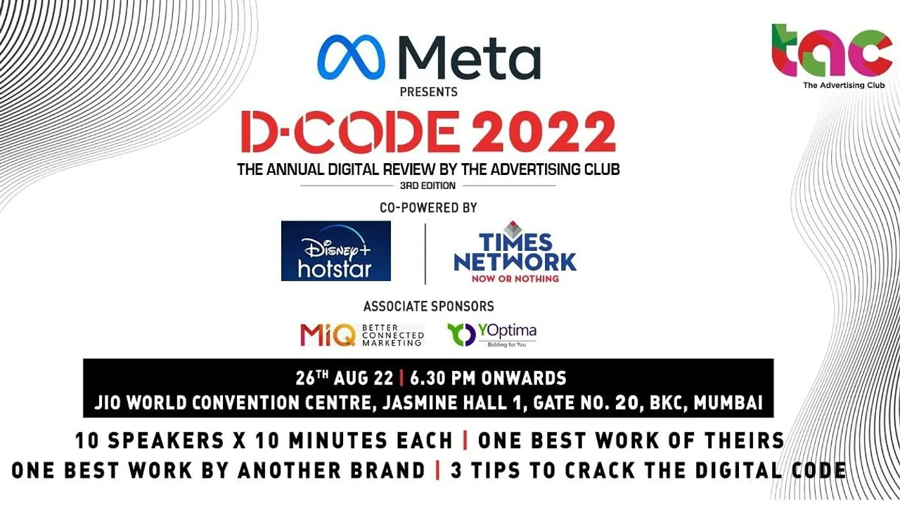 10 industry veterans to crack the D:CODE at the third edition of the Annual Digital Review by The Advertising Club