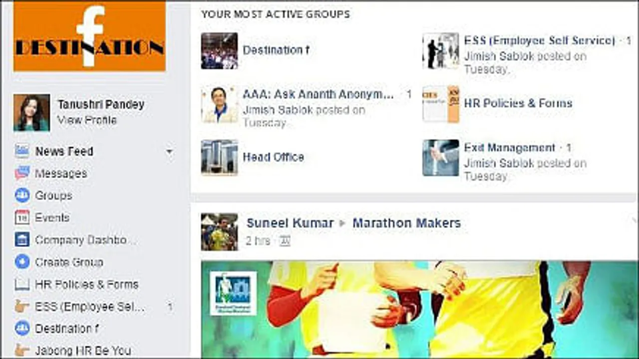 Jabong launches social intranet platform Destination f