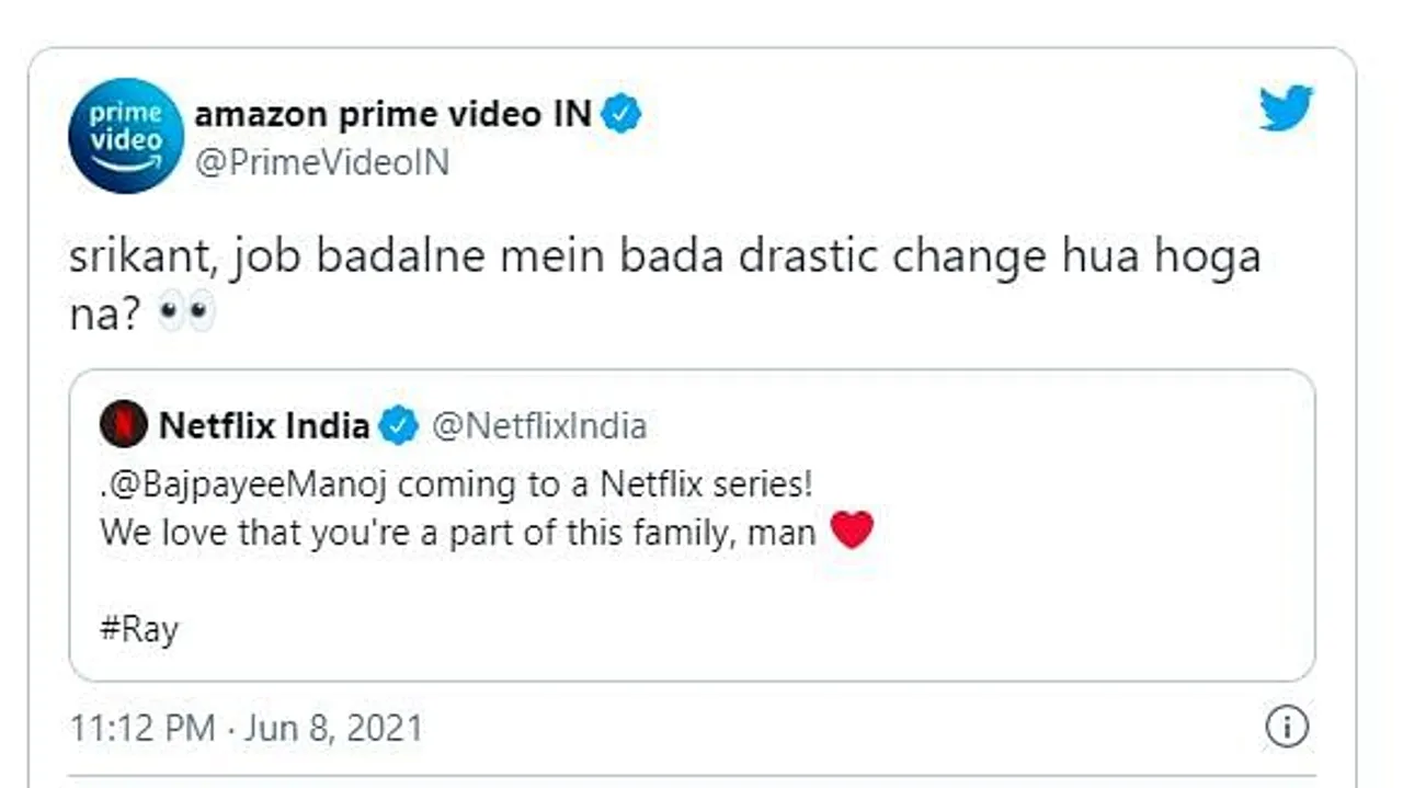 Amazon Prime Video and Netflix bicker on the Family Man’s new job 