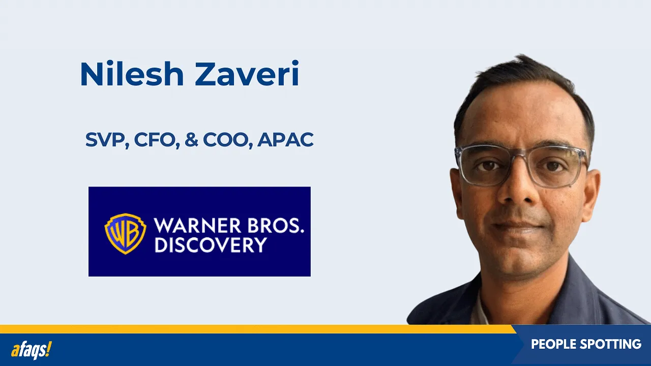 Nilesh Zaveri joins Warner Bros. Discovery as SVP, CFO, and COO, APAC