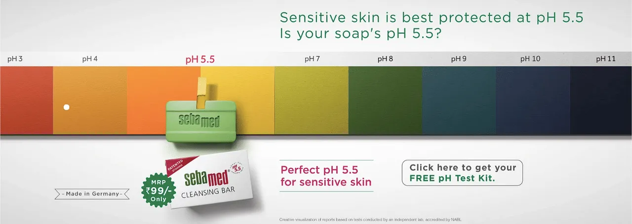 Sebamed offers free pH testing kit with its soap now