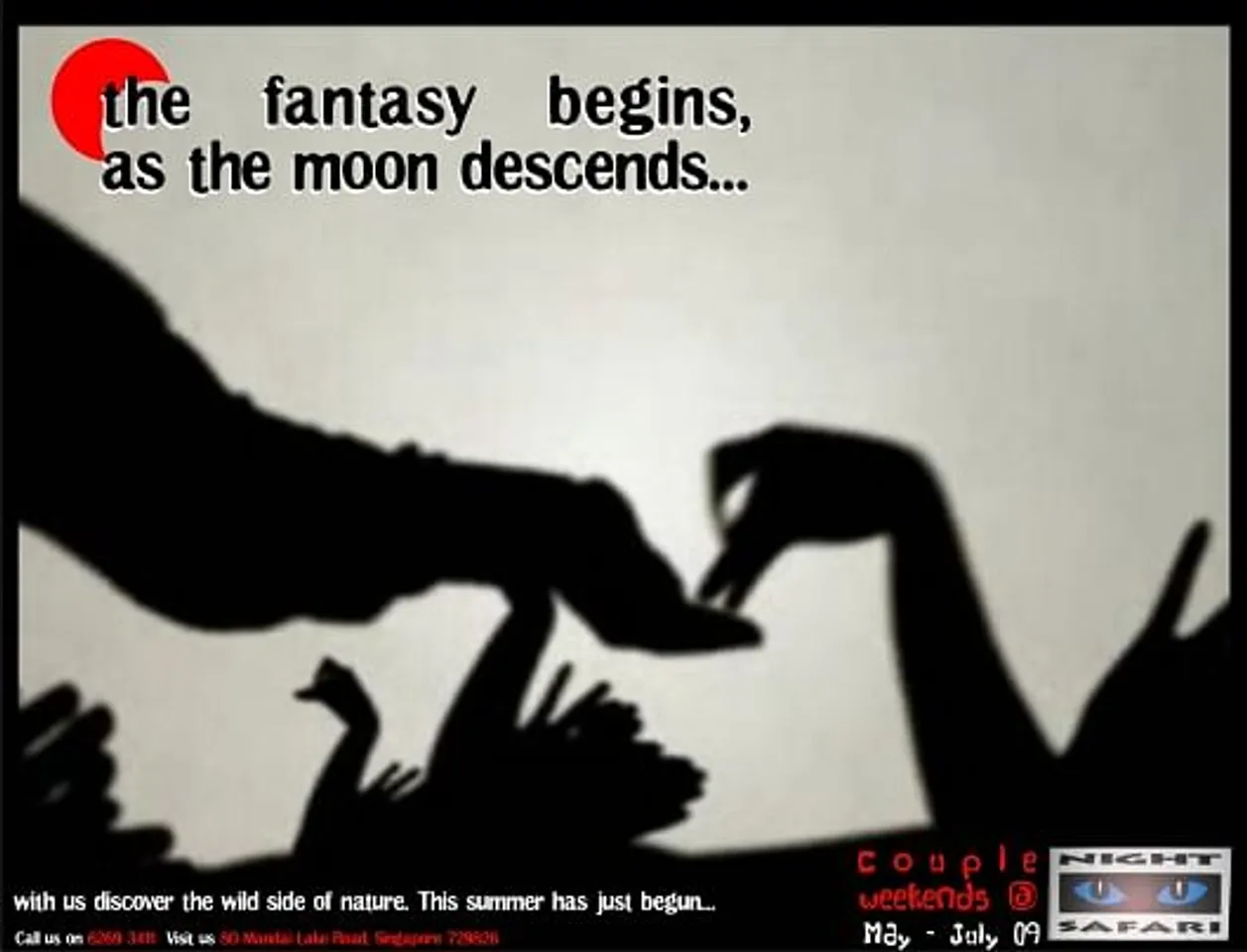 as the moon descends