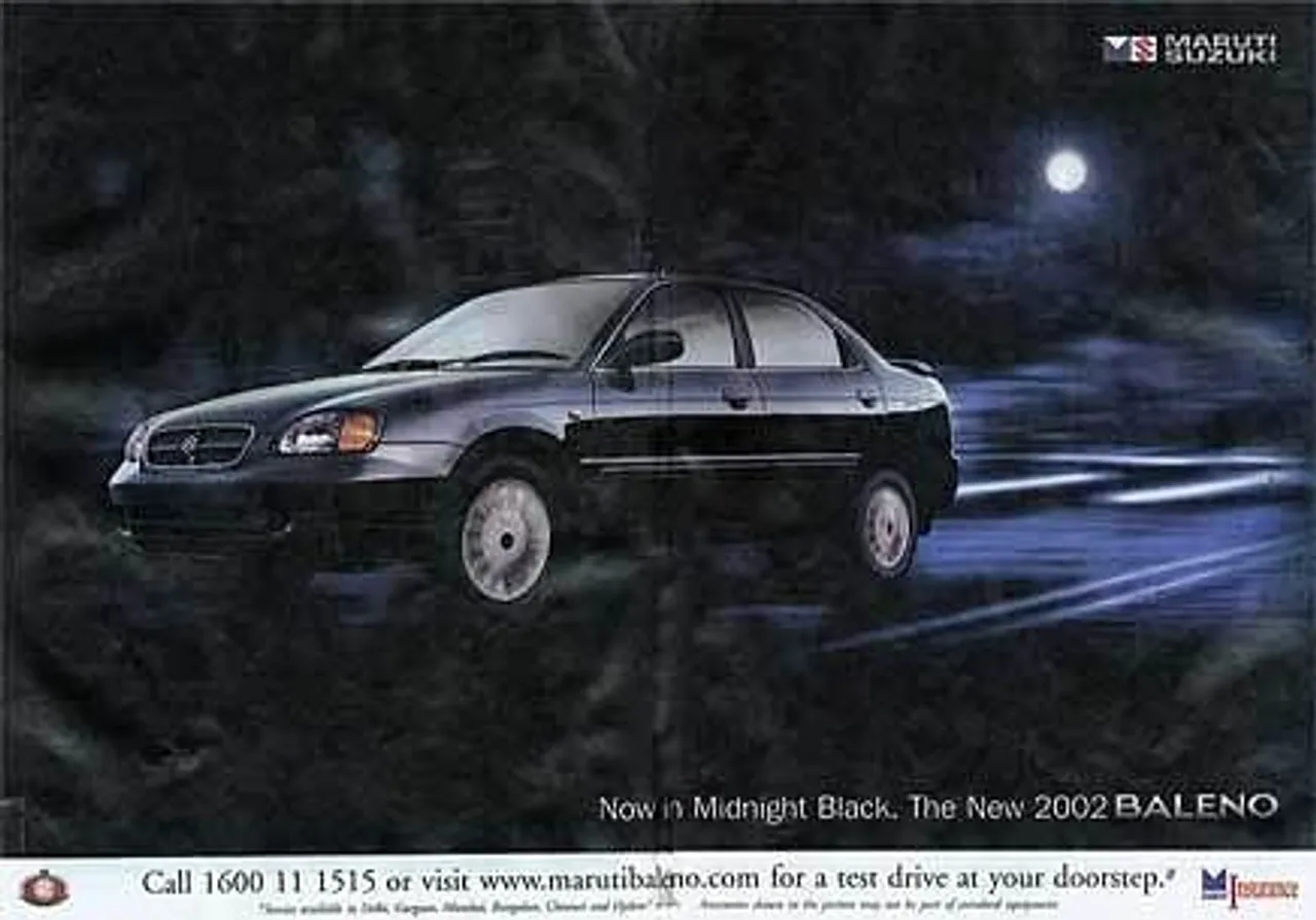 Now in Midnight Black. The New 2002 Baleno
