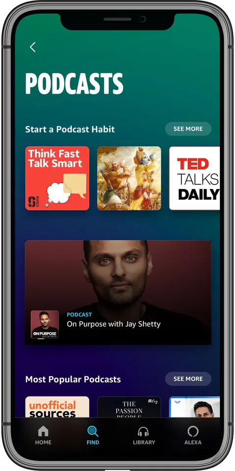 Amazon Prime Music launches podcasts for customers in India 