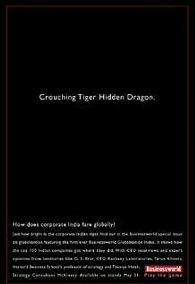 Crouching Tiger Hidden Dragon.