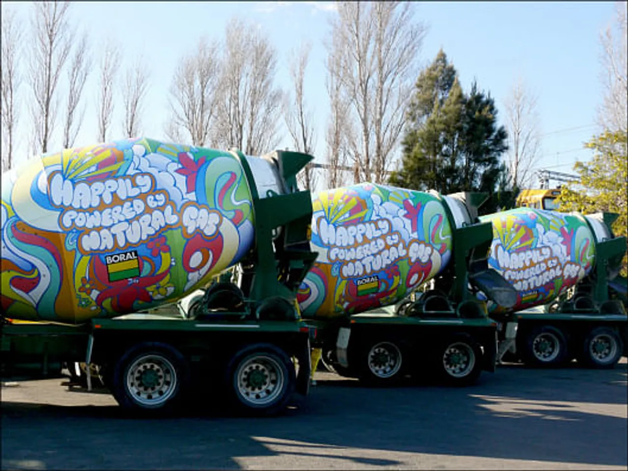 Hippie cement truck